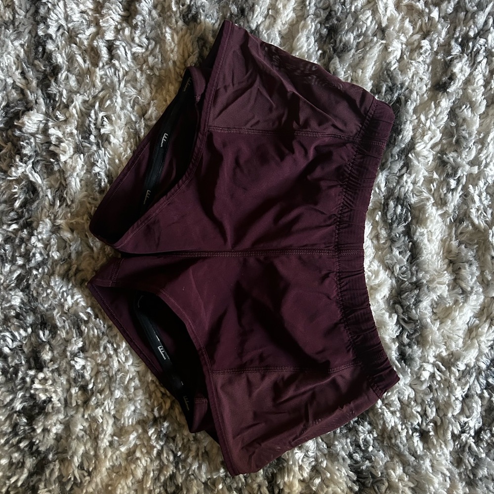 Vintage Burgundy Low-Rise Lululemon Shorts | Size 4 | 2.5